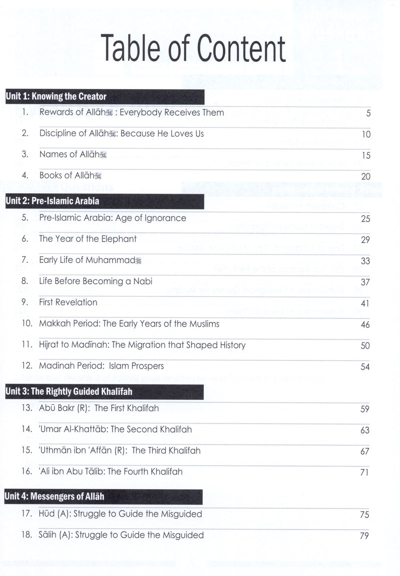 Weekend Learning Islamic Studies Workbook Level 4