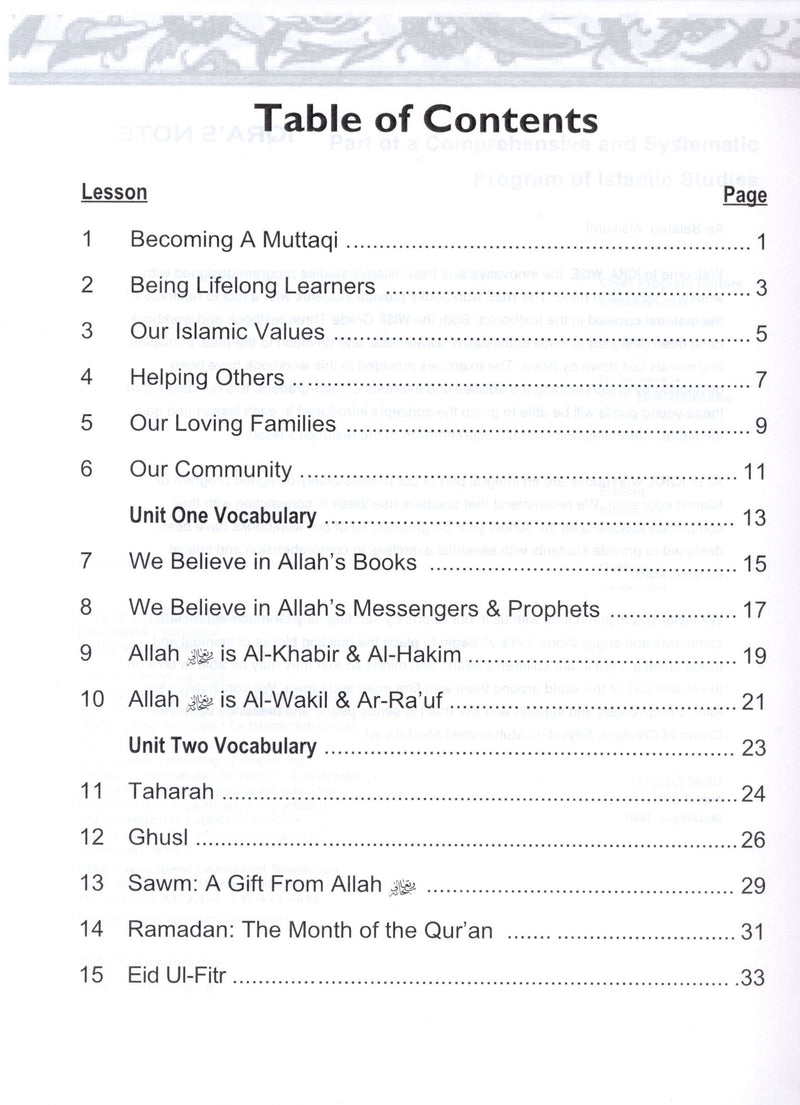 IQRA' WISE Workbook 4th Grade