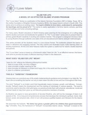 I Love Islam Teacher / Parent Guide Level 2 - First Edition