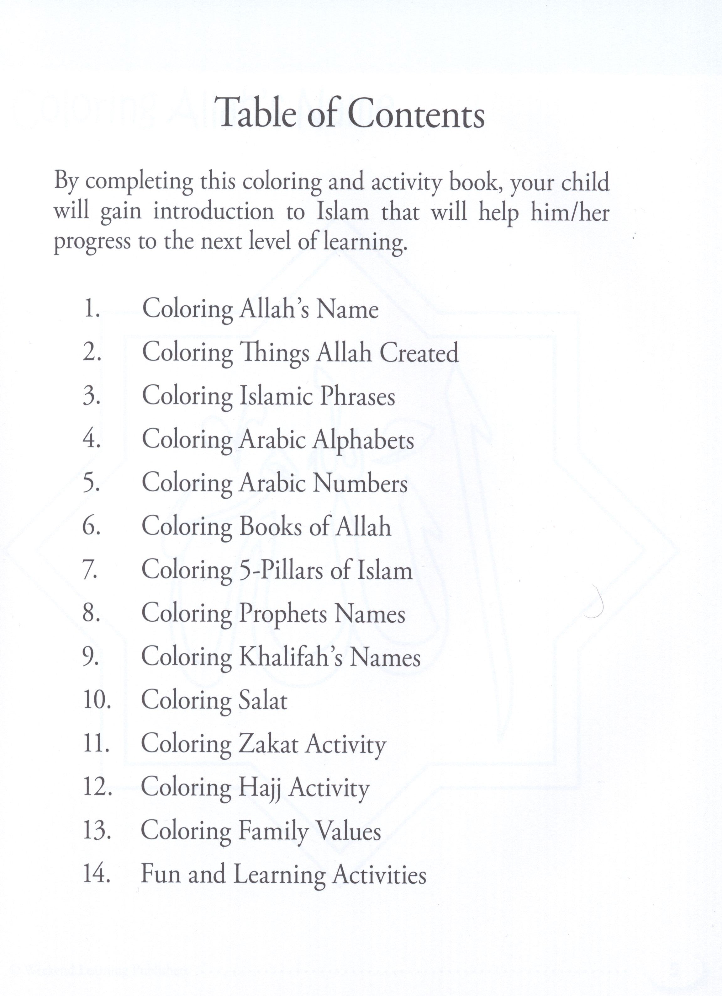 My Islamic Coloring Book