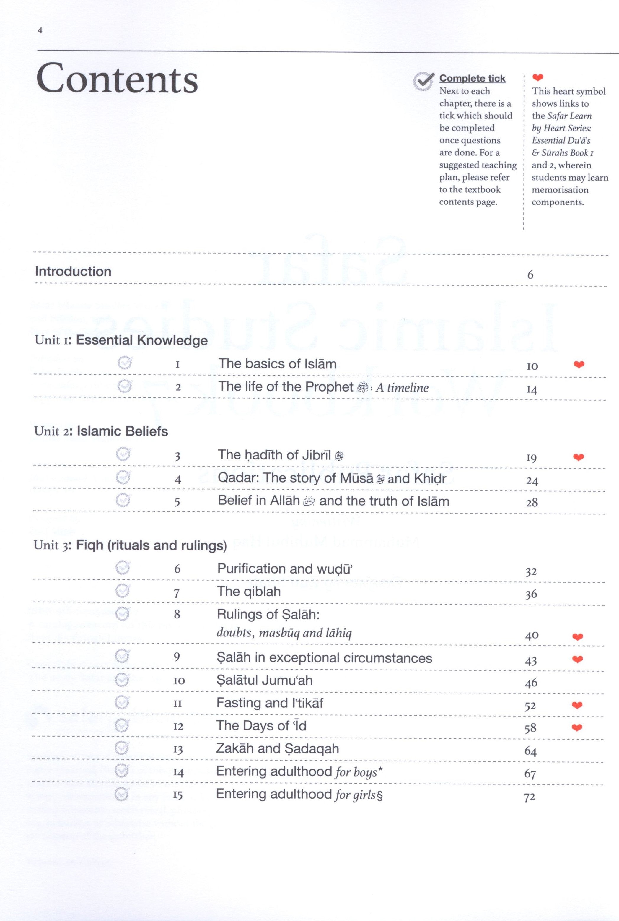 Safar Islamic Studies Workbook 7
