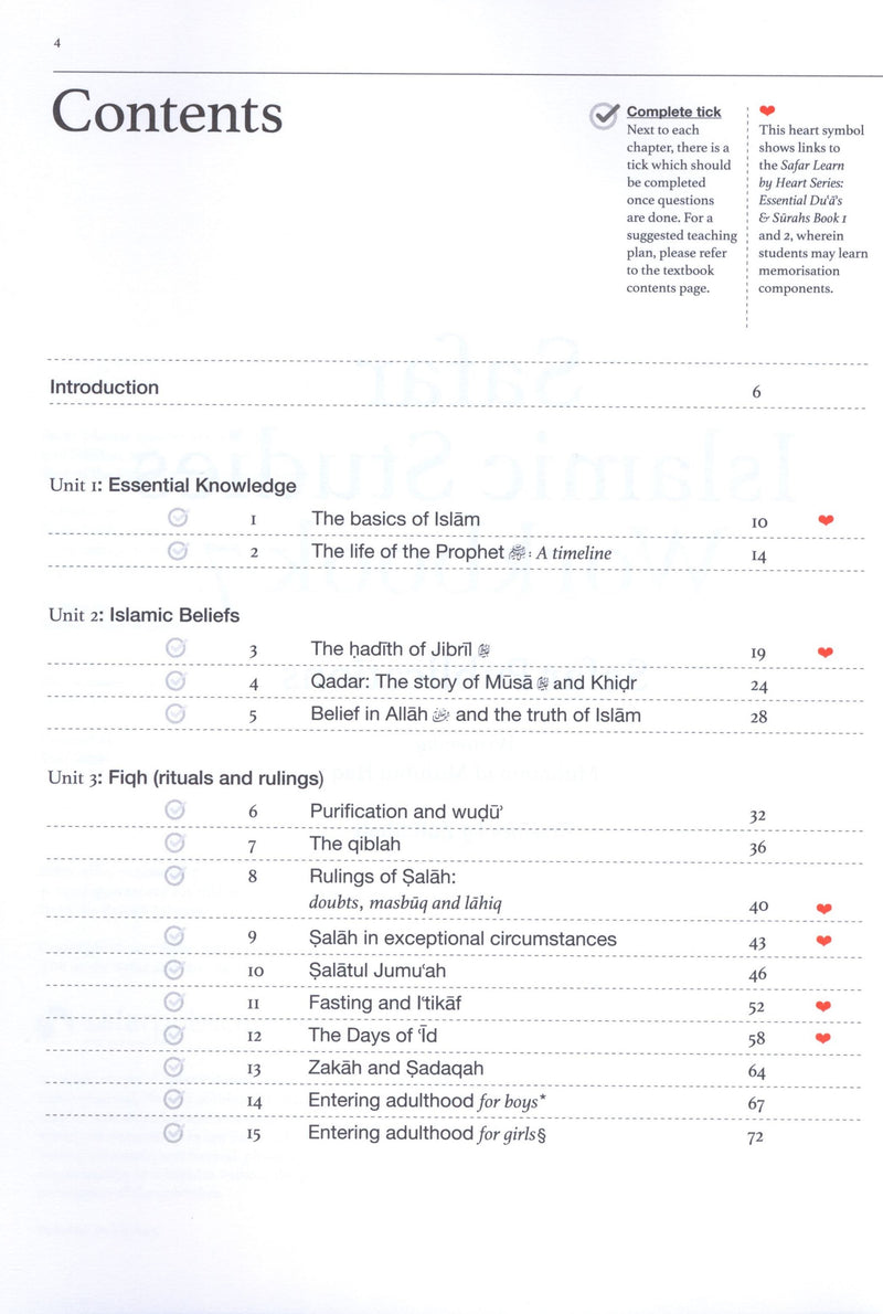 Safar Islamic Studies Workbook 7