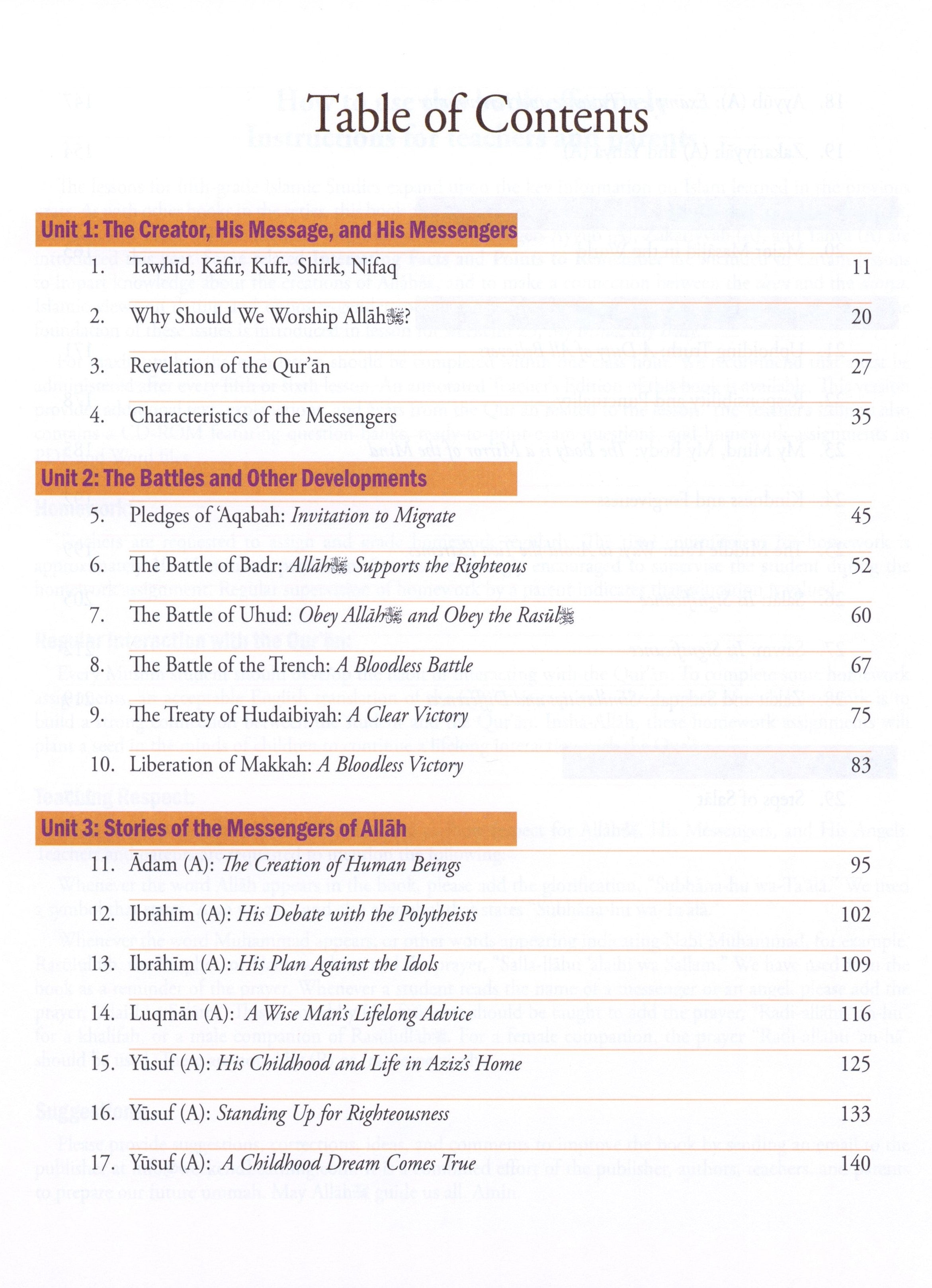 Weekend Learning Islamic Studies Level 5
