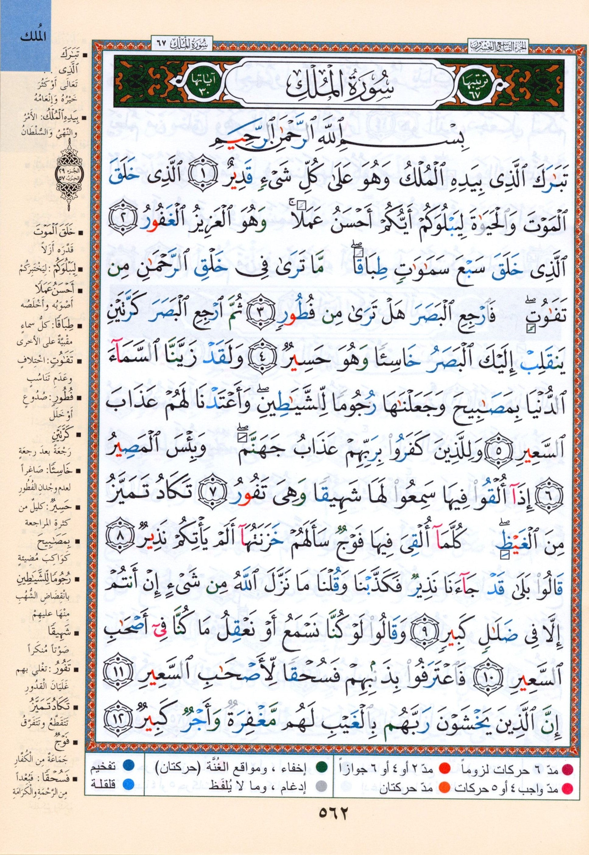 Tajweed Quran Juz' Tabarak Part 29 (7