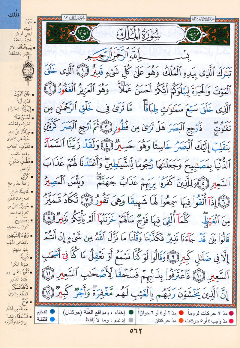 Tajweed Quran Juz' Tabarak Part 29 (7