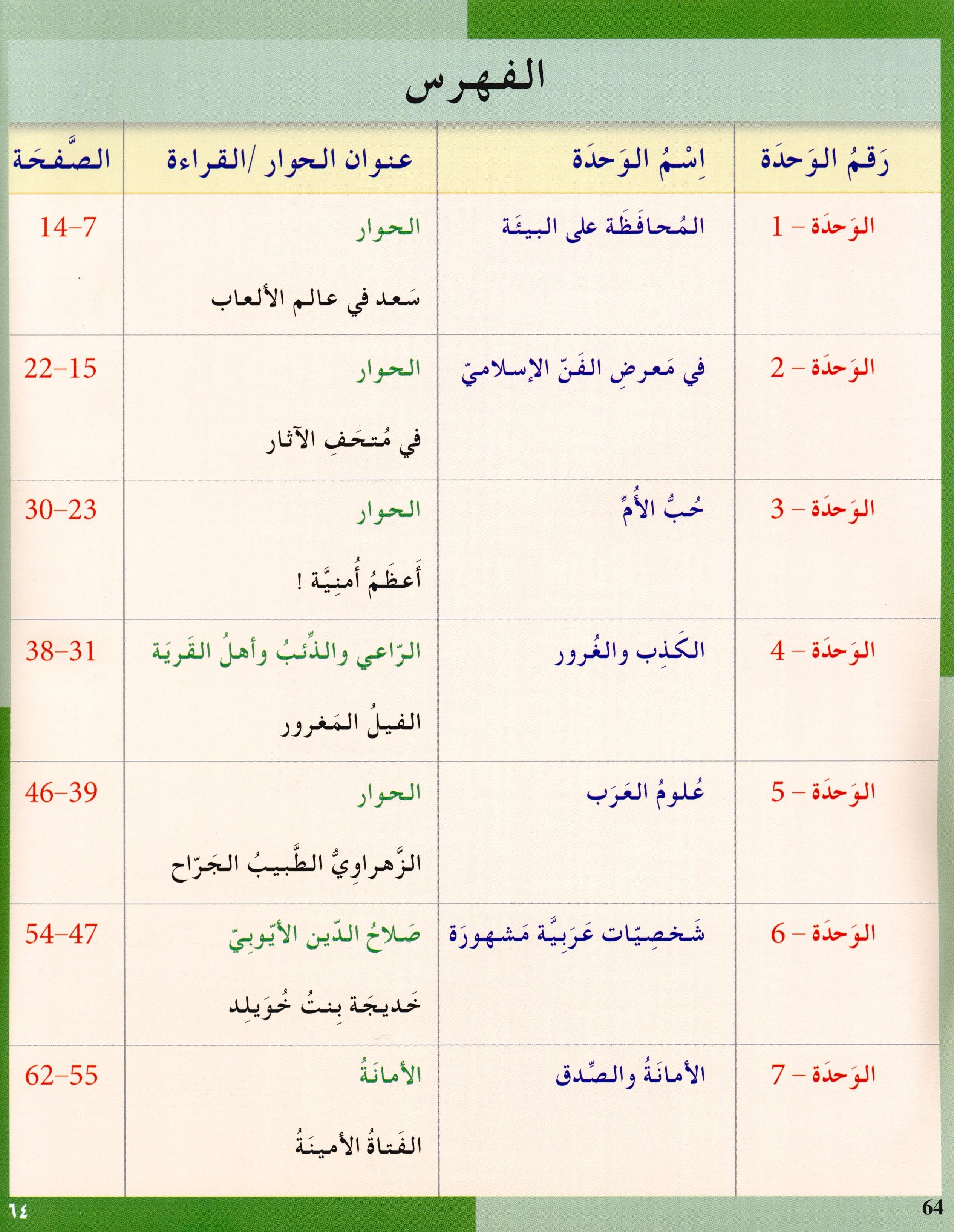 I Love The Arabic Language Textbook Level 6 (Old Edition) أحب اللغة العربية وأتعلمها