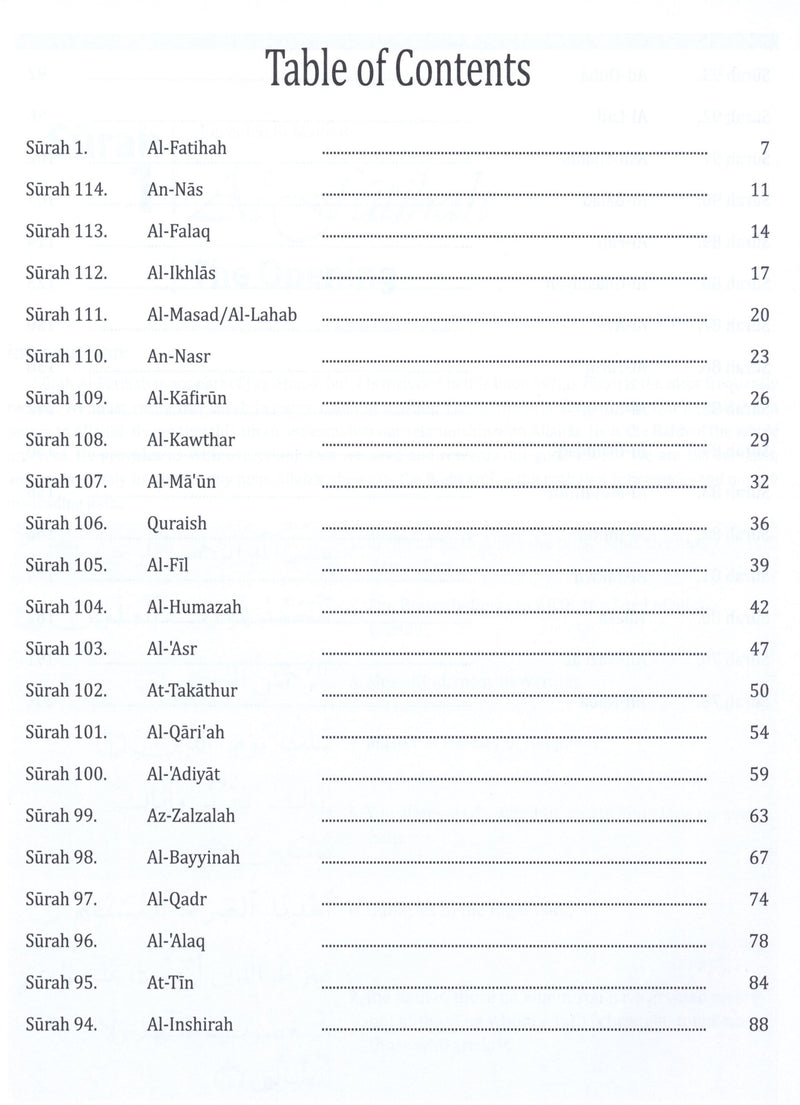 Weekend Learning Juz' Amma (Part 30) for School Students without Transliteration (Red)