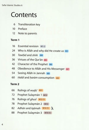 Safar Islamic Studies Textbook 6