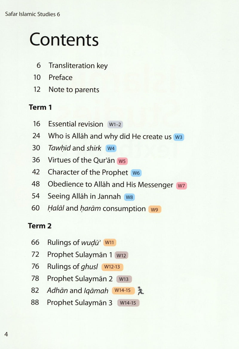Safar Islamic Studies Textbook 6
