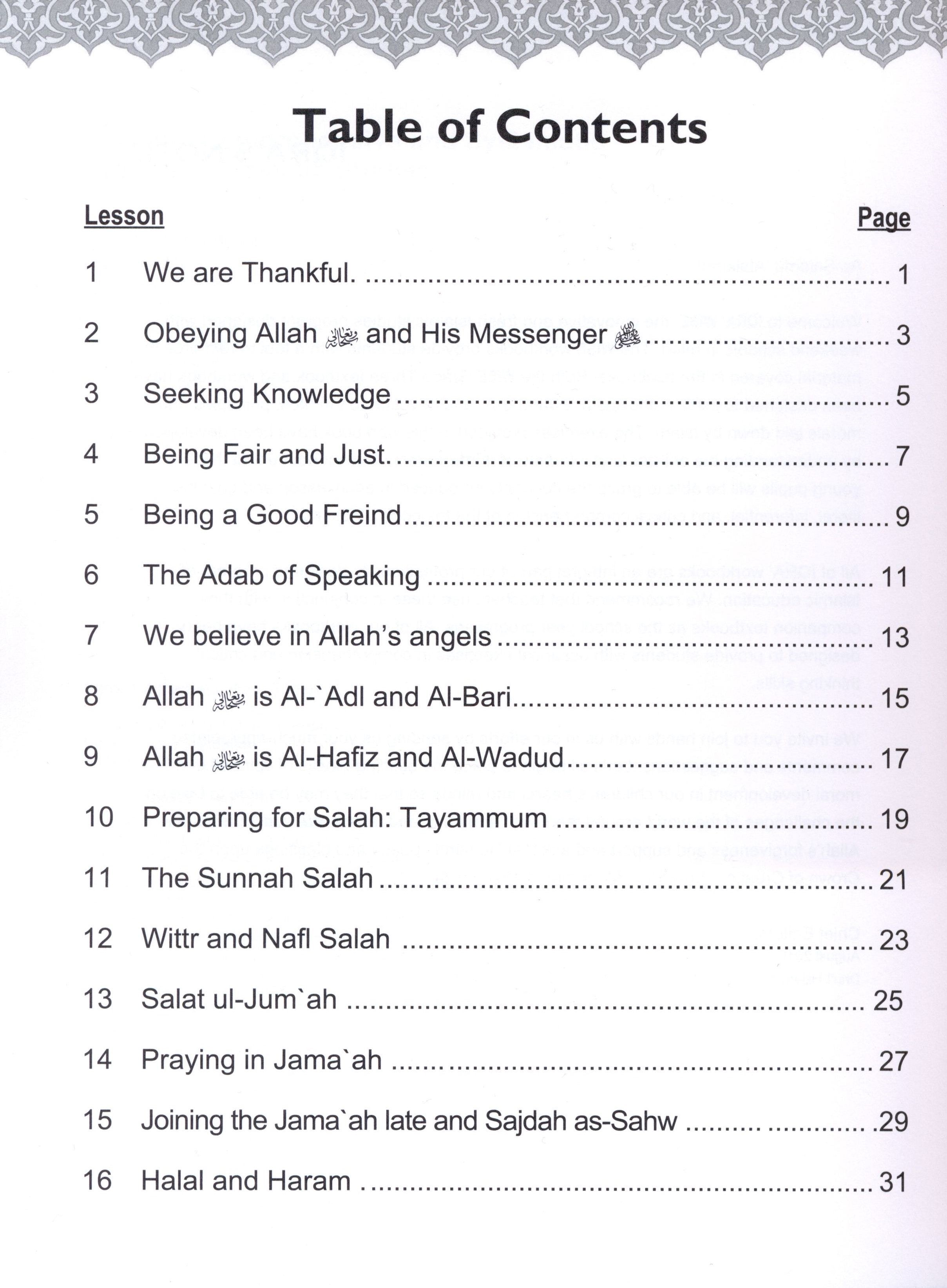 IQRA' WISE Workbook 3rd Grade