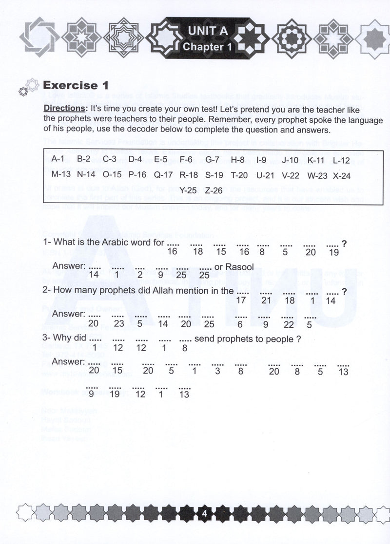 I Love Islam Weekend Edition Workbook Level 4