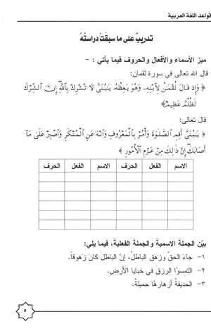 Al-Rowad Arabic Grammar Level 4 Part 1 تدريبات في قواعد اللّغة العربيّة