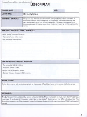 Weekend Learning Islamic Studies Teacher Manual Level 8