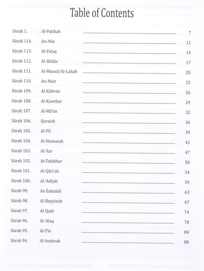 Weekend Learning Juz' Amma (Part 30) for School Students with Transliteration (Green)