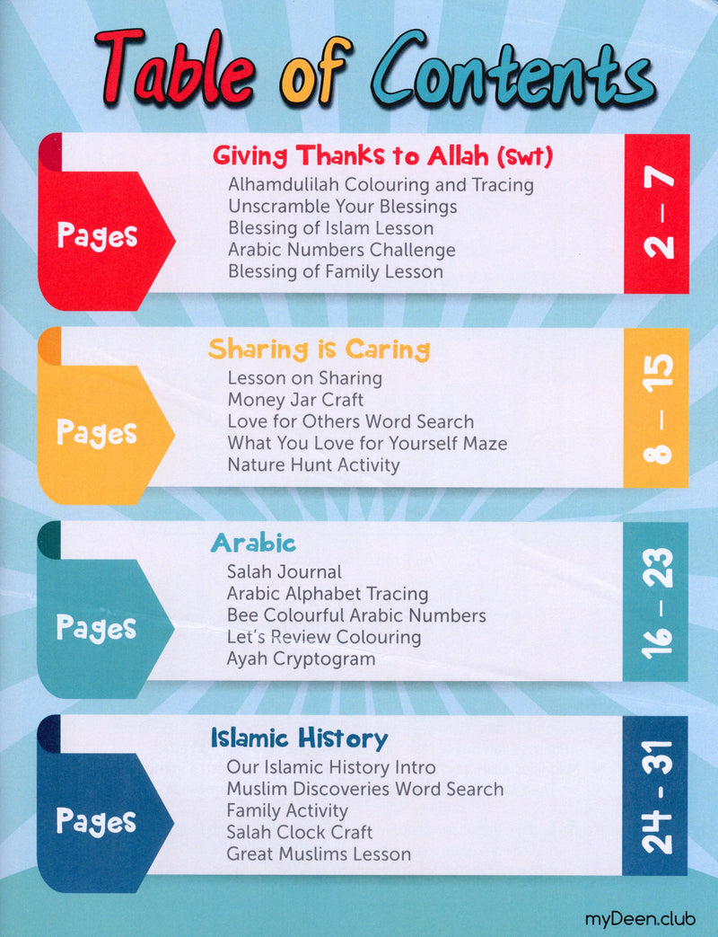 My Deen Islamic Activity Book 1 (5-7 Years)