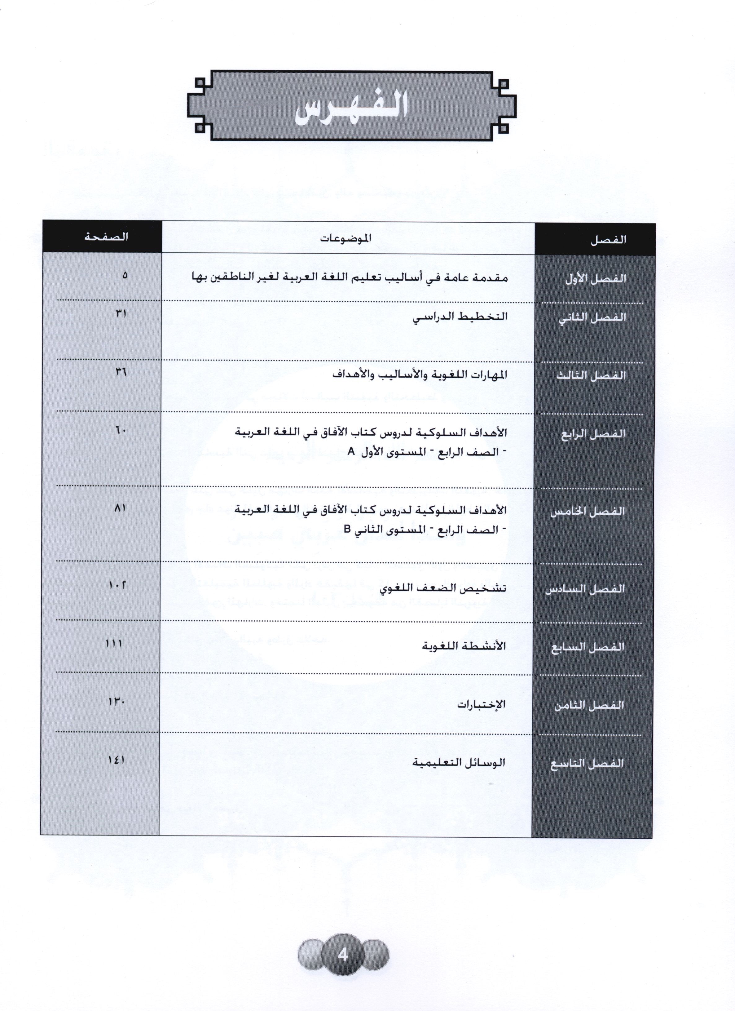 Horizons in the Arabic Language Teacher Book Level 4 الآفاق في اللغة العربية كتاب المعلم