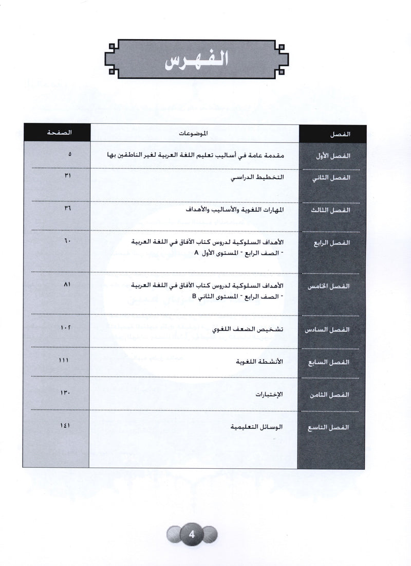 Horizons in the Arabic Language Teacher Book Level 4 الآفاق في اللغة العربية كتاب المعلم