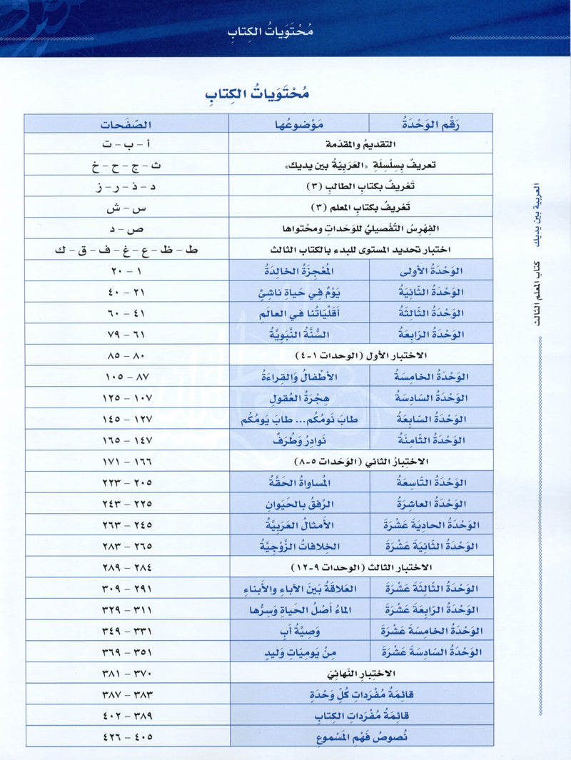 Arabic Between Your Hands Teacher Book Level 3 العربية بين يديك