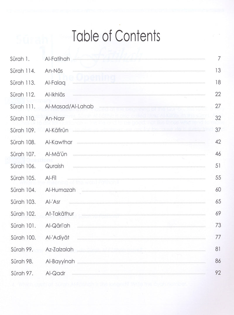 Weekend Learning Juz' Amma (Part 30) Workbook Volume 1