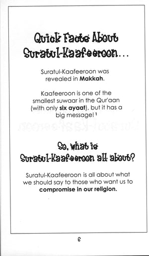 Mini Tafseer Book Suratul Kafeeroon (Surah 109)