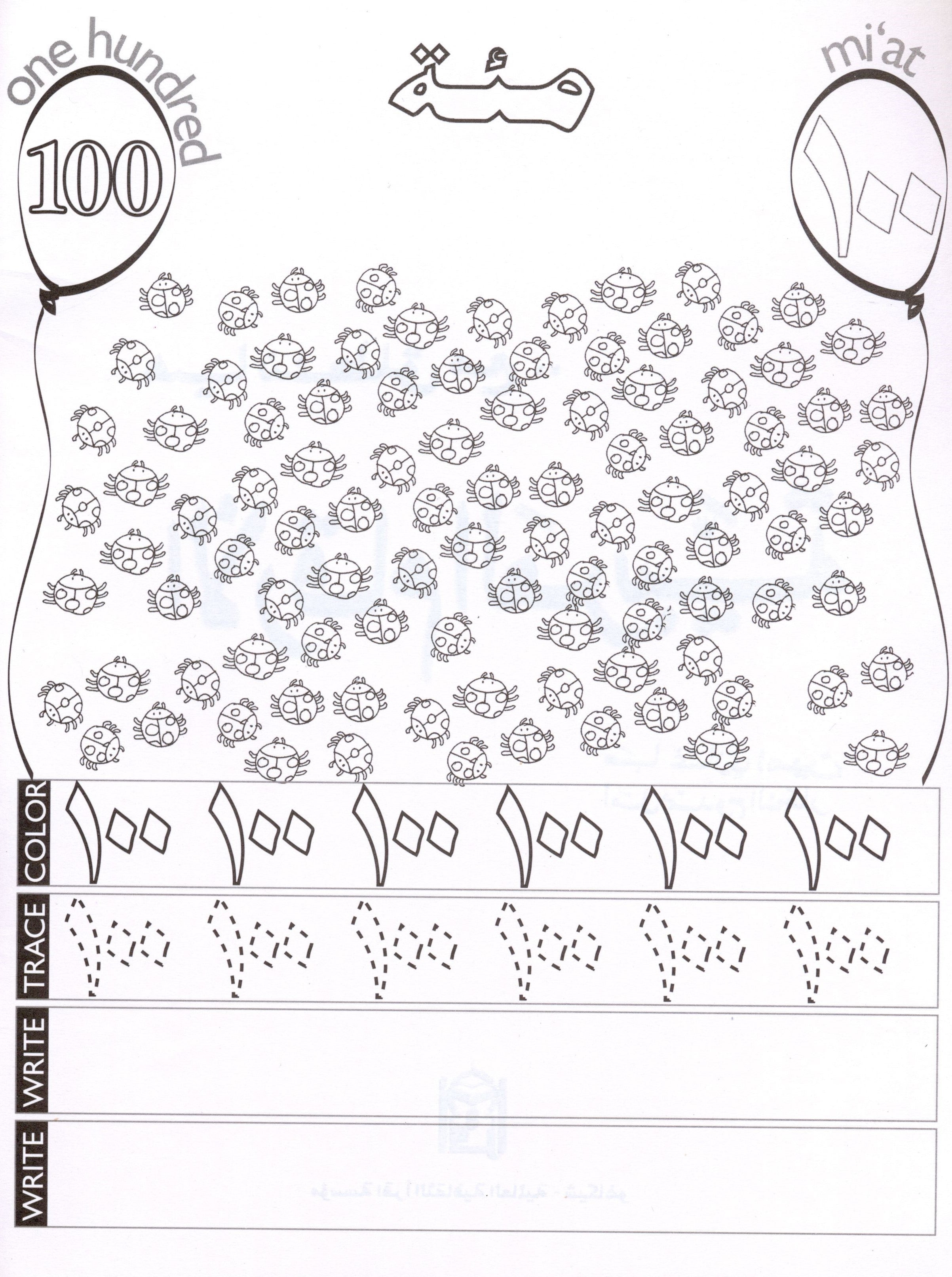 Up and Away With Arabic Numbers