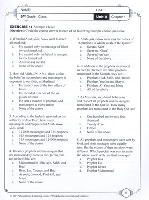 Learning Islam Workbook Level 3 (8th Grade)