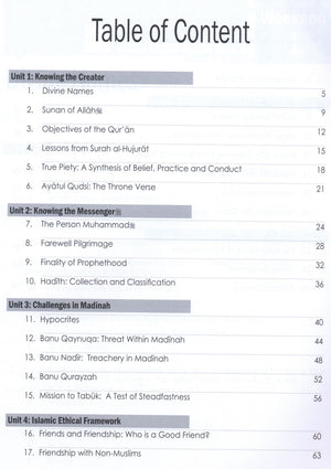 Weekend Learning Islamic Studies Workbook Level 8