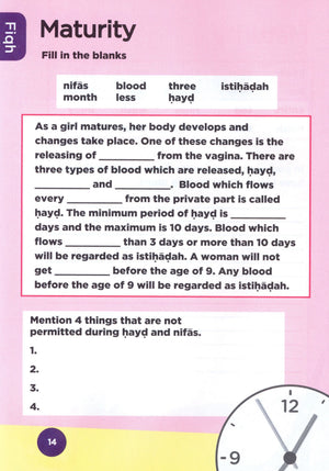 An Nasihah Islamic Curriculum Workbook 6 (Girls)