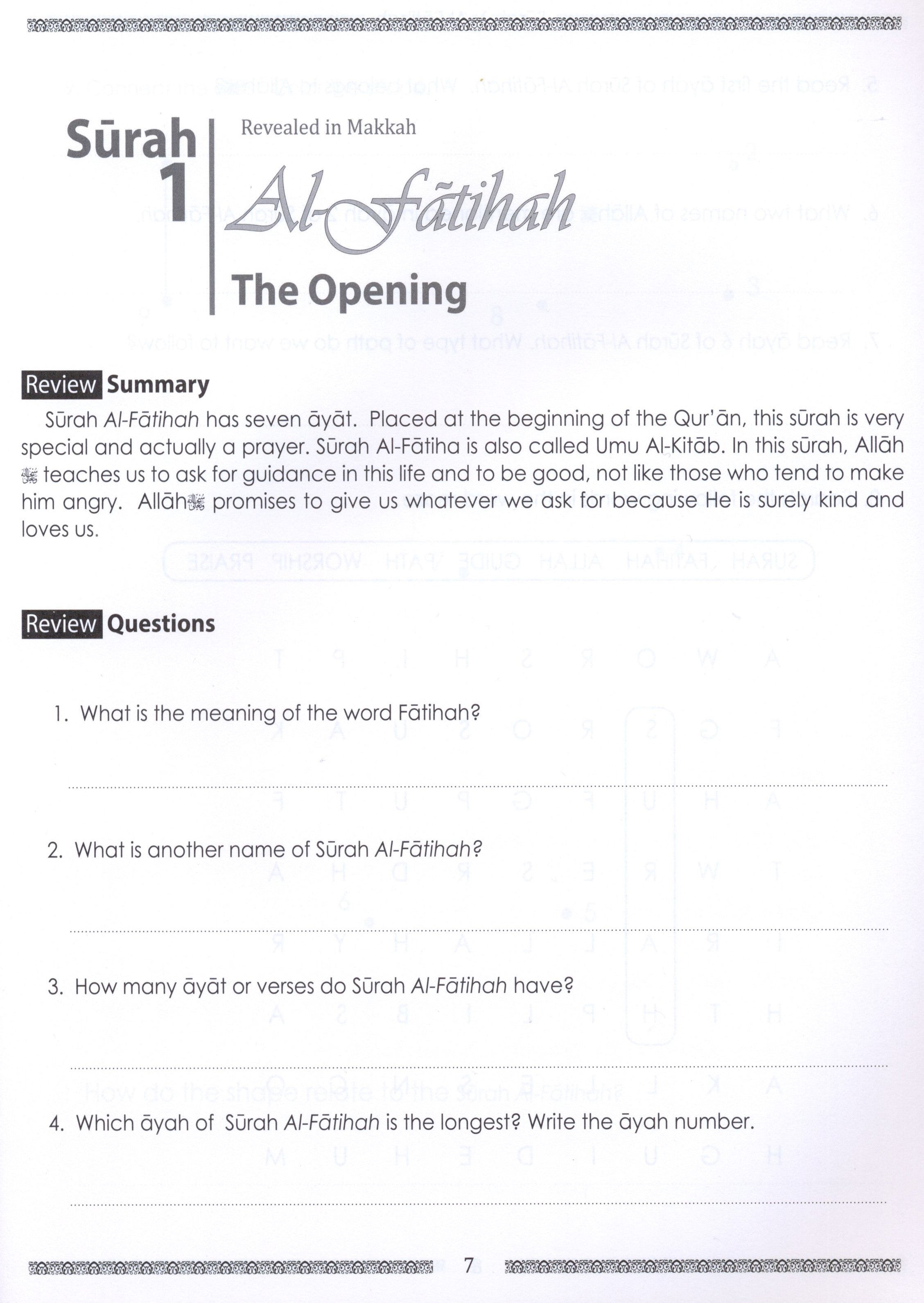 Weekend Learning Juz' Amma (Part 30) Workbook Volume 1