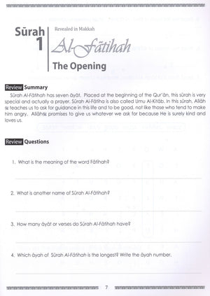 Weekend Learning Juz' Amma (Part 30) Workbook Volume 1