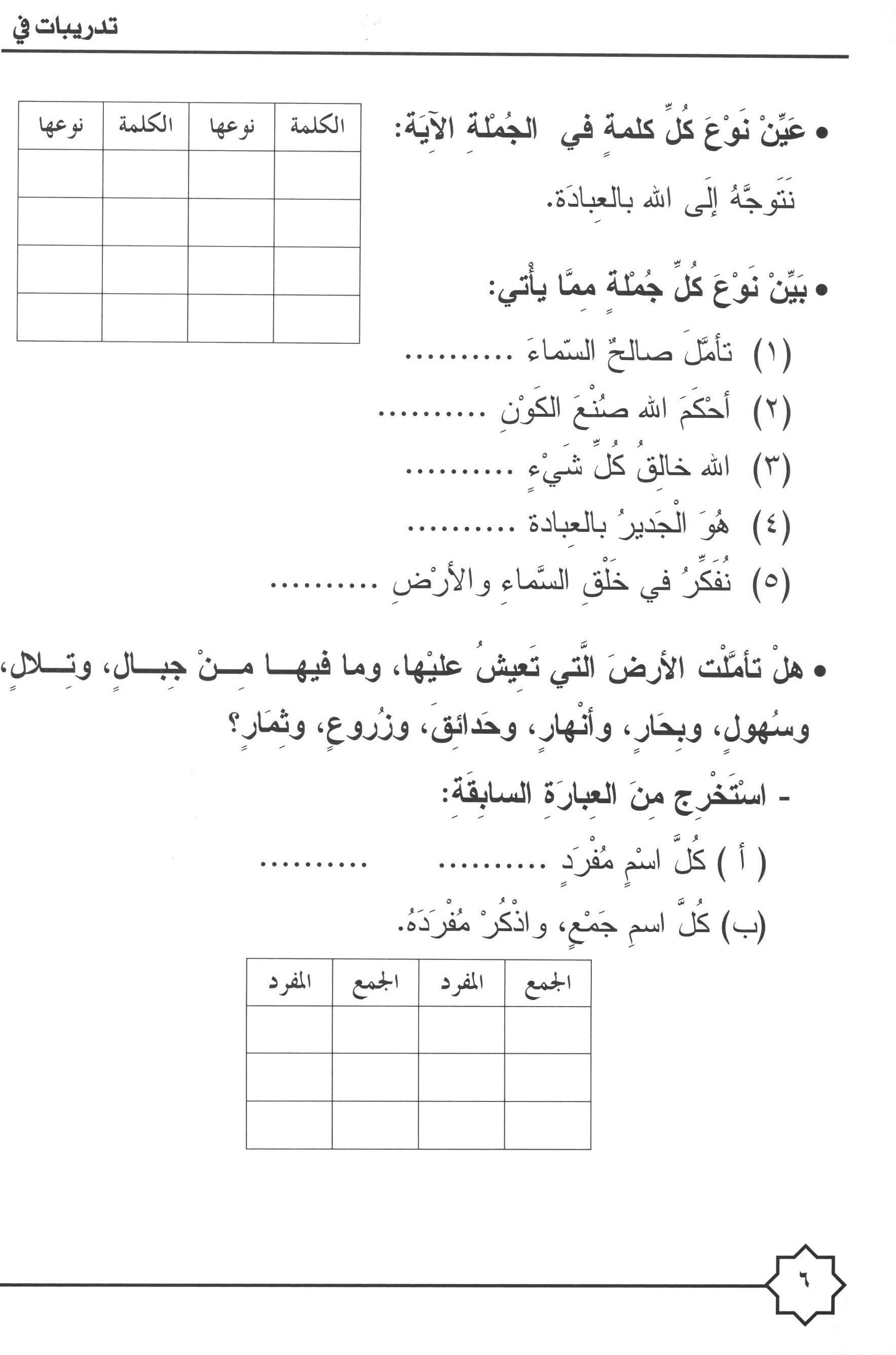 Al-Rowad Arabic Grammar Level 3 Part 1 تدريبات في قواعد اللّغة العربيّة