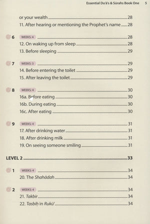 Essential Duas and Surahs Book 1 (Madinah Script)