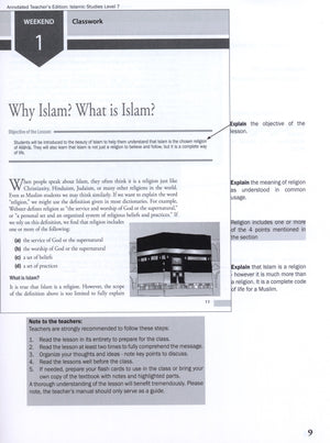 Weekend Learning Islamic Studies Teacher Manual Level 7