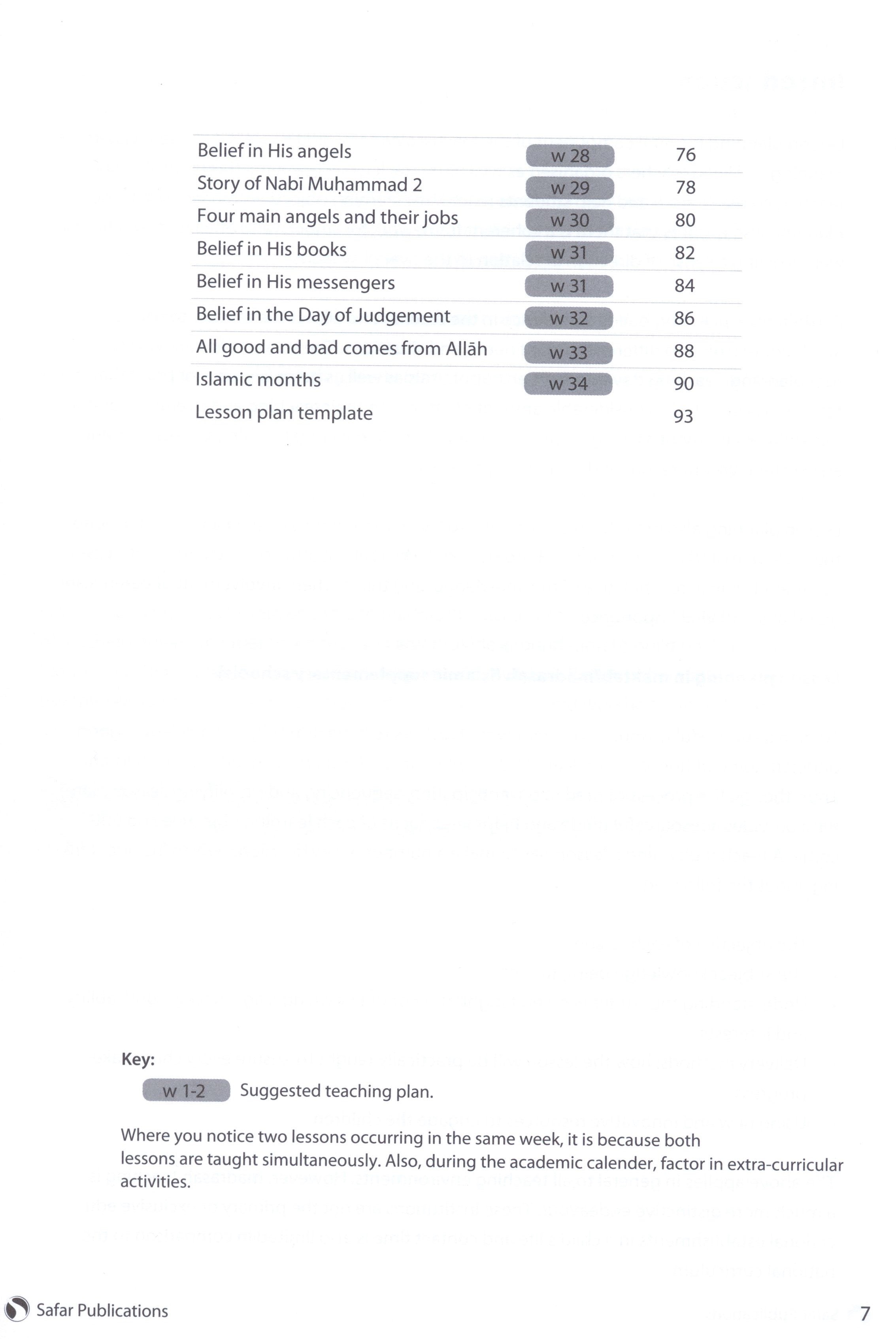 Safar Teacher’s Guide for Islamic Studies Book 1