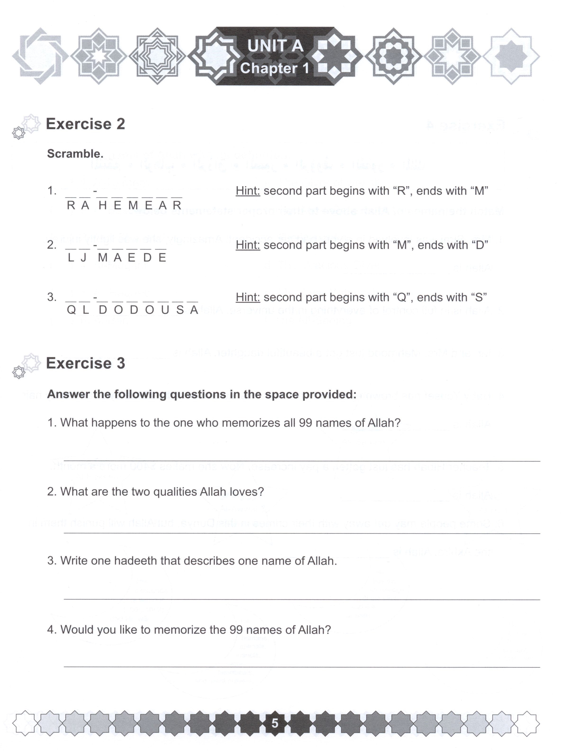 I Love Islam Weekend Edition Workbook Level 6