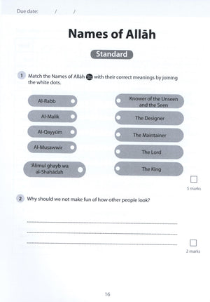 Safar Islamic Studies Workbook 5