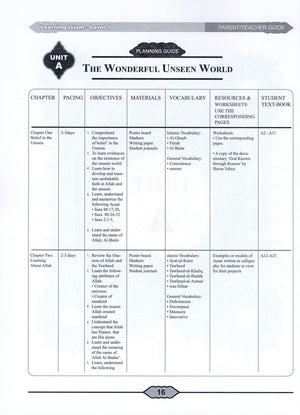 Learning Islam Teacher Book Level 1 (6th Grade)