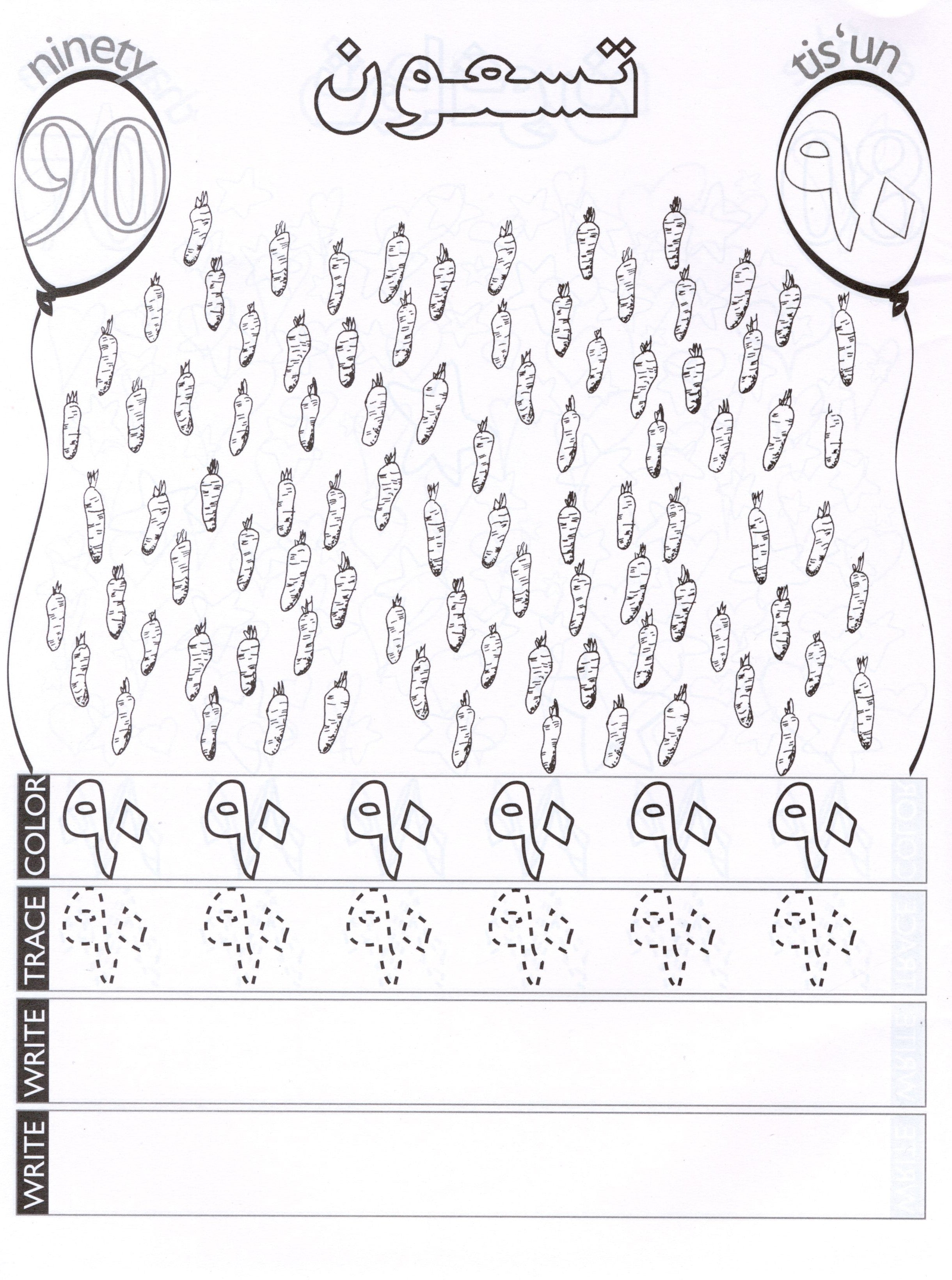 Up and Away With Arabic Numbers