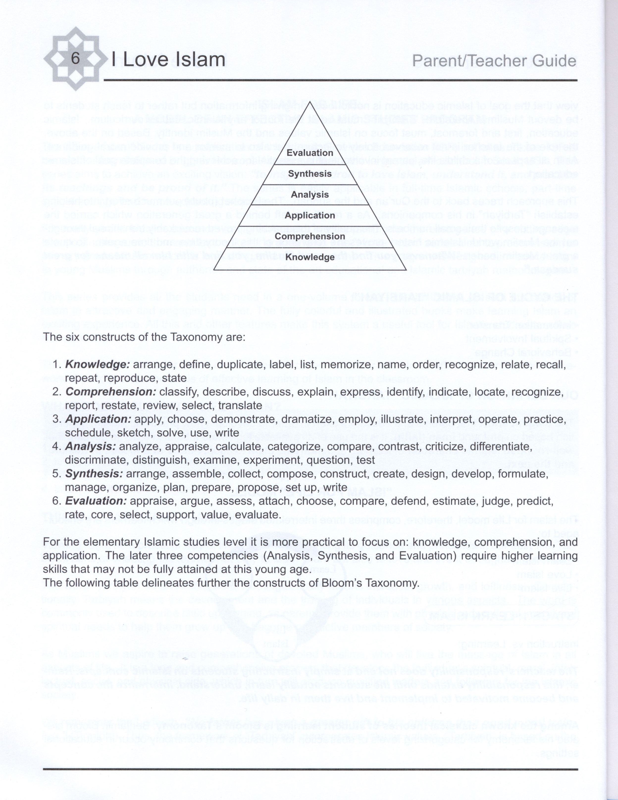 I Love Islam Teacher / Parent Guide Level 2 - First Edition