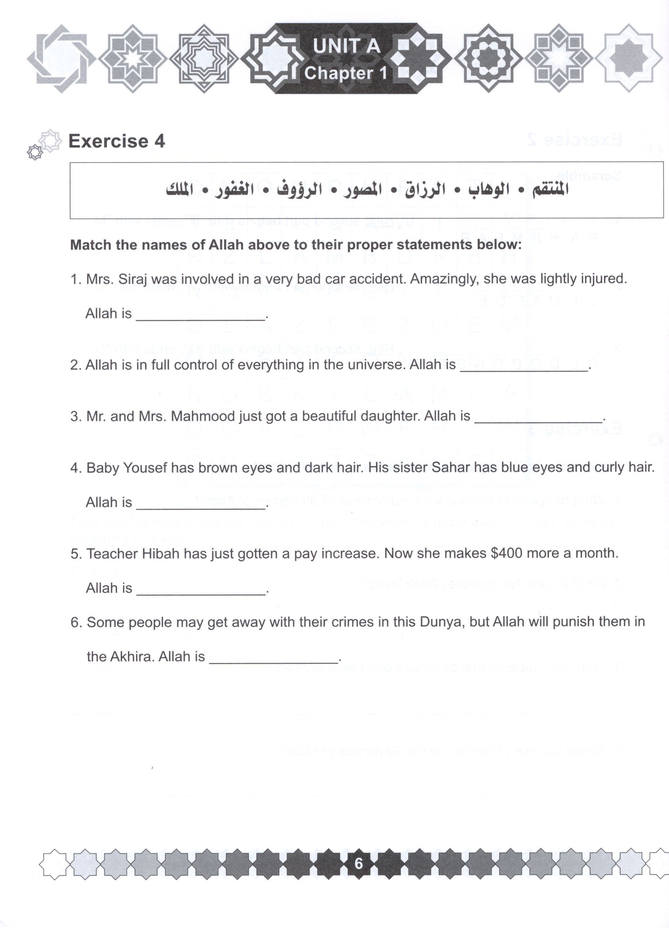 I Love Islam Weekend Edition Workbook Level 6