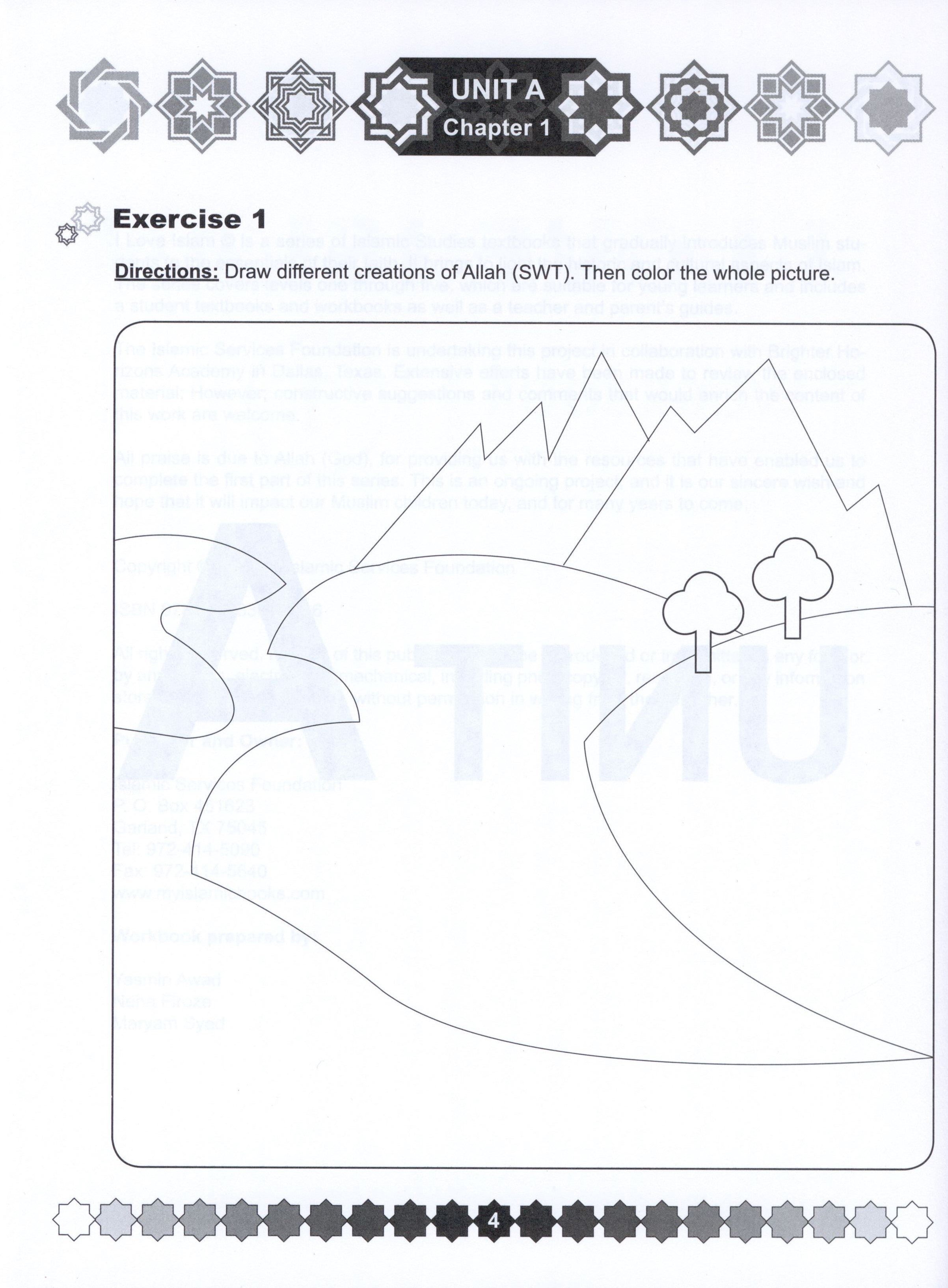 I Love Islam Weekend Edition Workbook Level 1