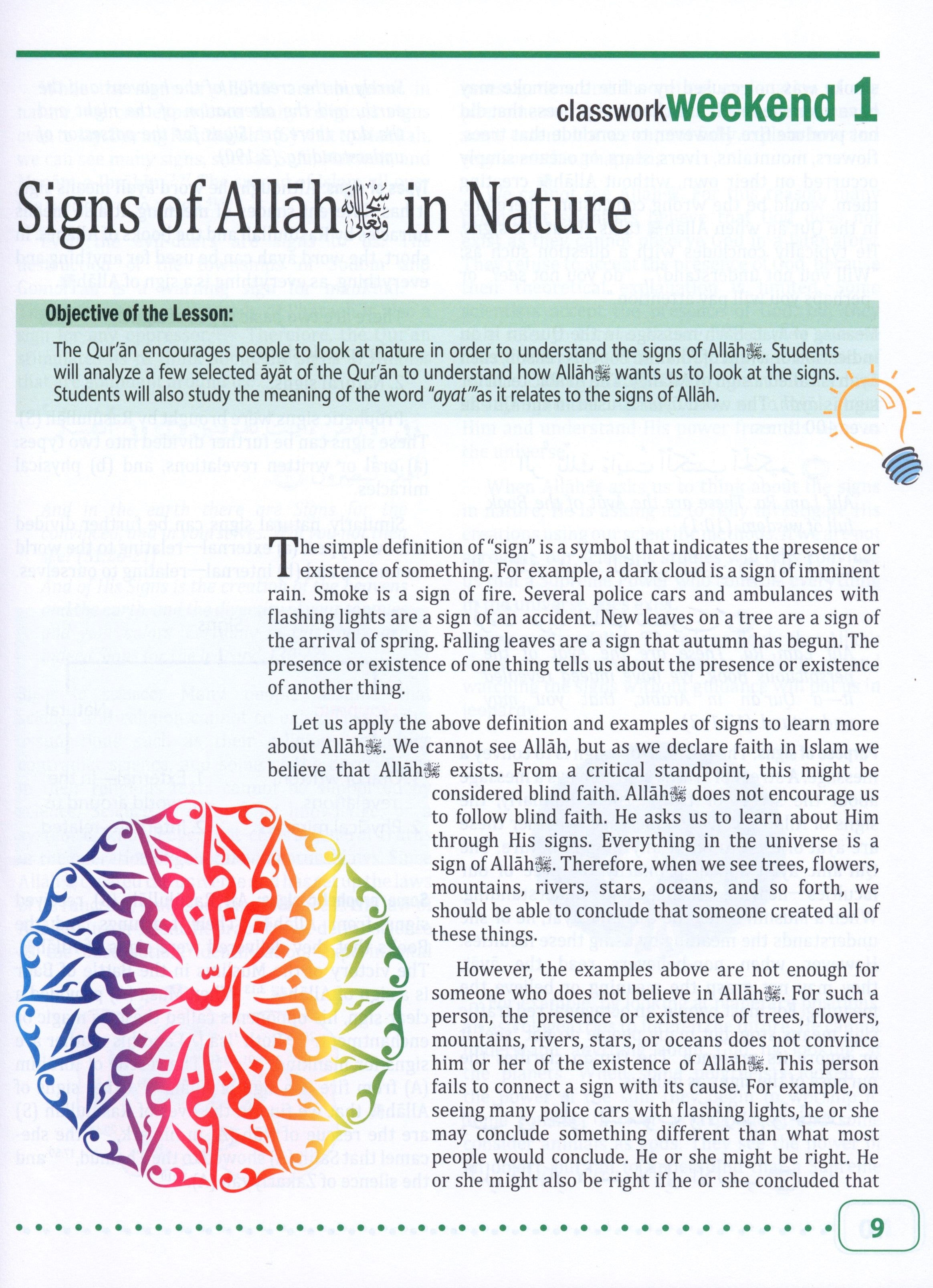 Weekend Learning Islamic Studies Level 9