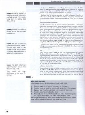 Weekend Learning Islamic Studies Teacher Manual Level 6
