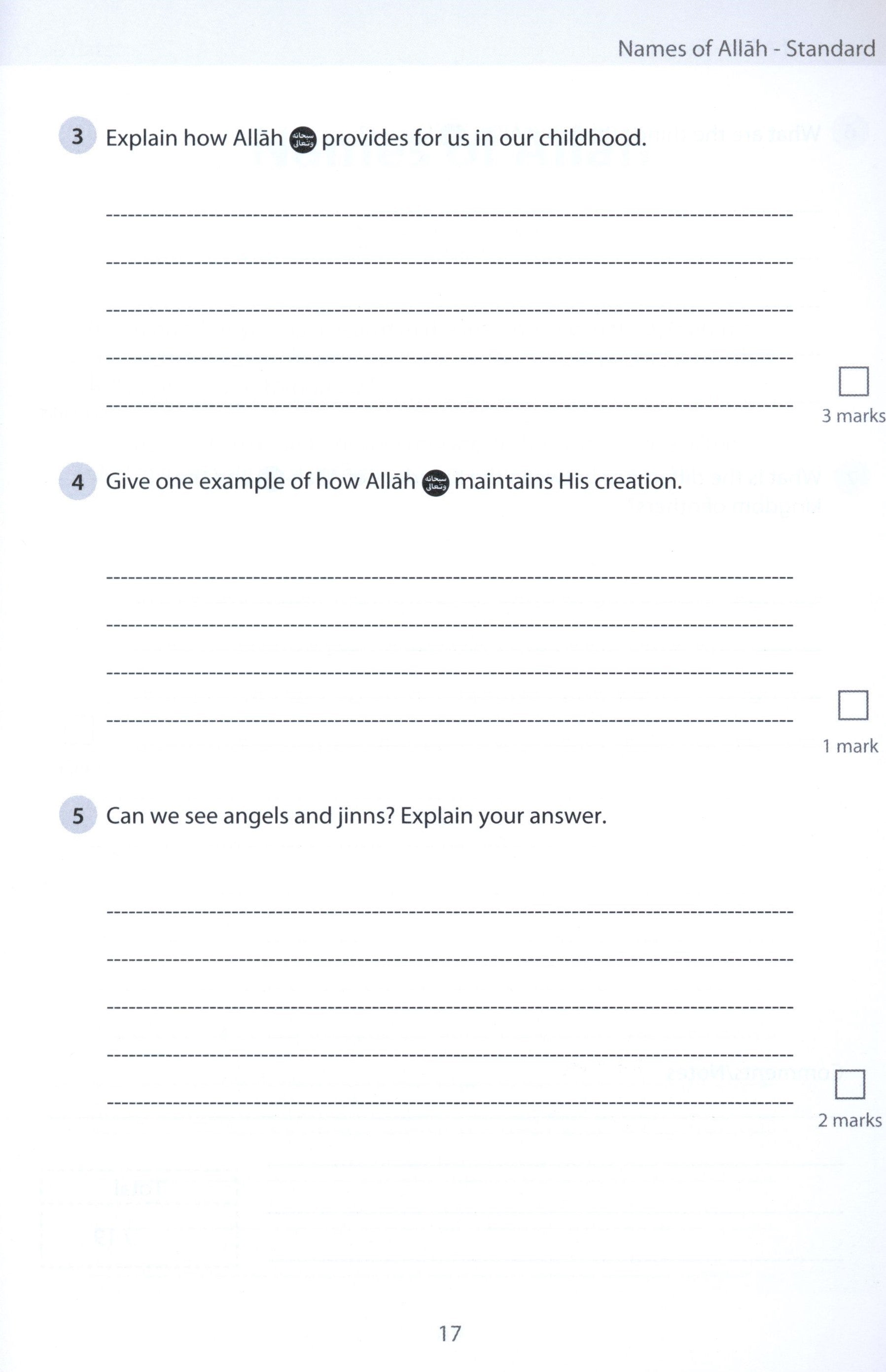 Safar Islamic Studies Workbook 5