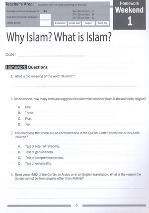 Weekend Learning Islamic Studies Workbook Level 7
