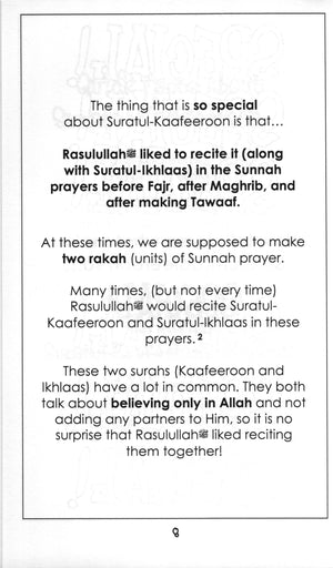 Mini Tafseer Book Suratul Kafeeroon (Surah 109)