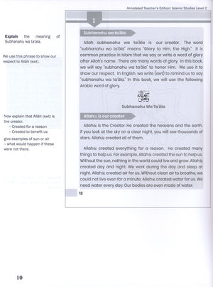 Weekend Learning Islamic Studies Teacher Manual Level 2