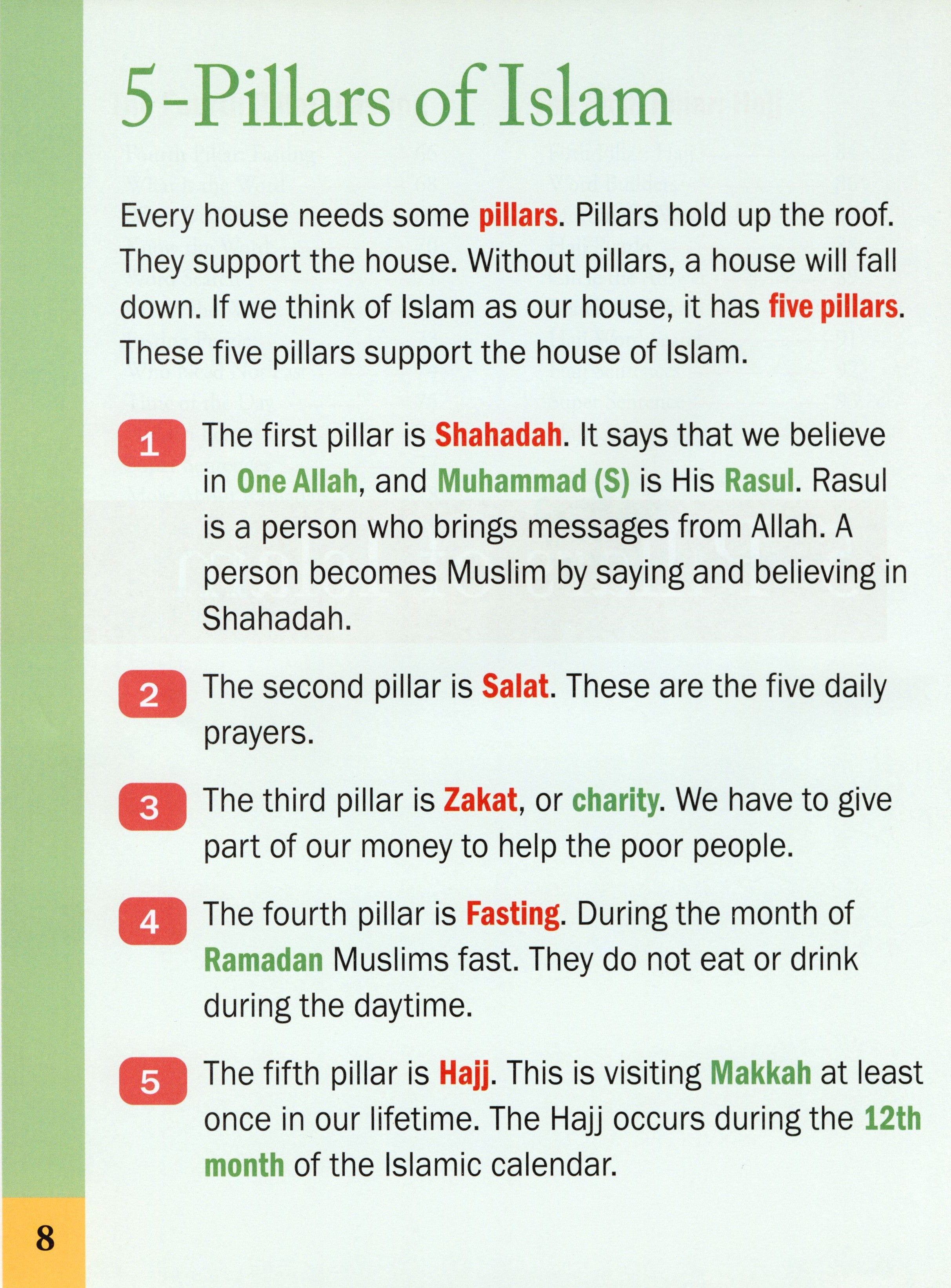 5 Pillars of Islam Activity Book