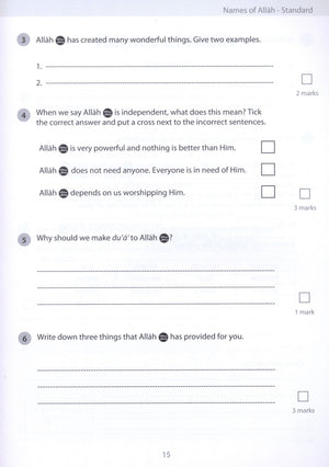 Safar Islamic Studies Workbook 3
