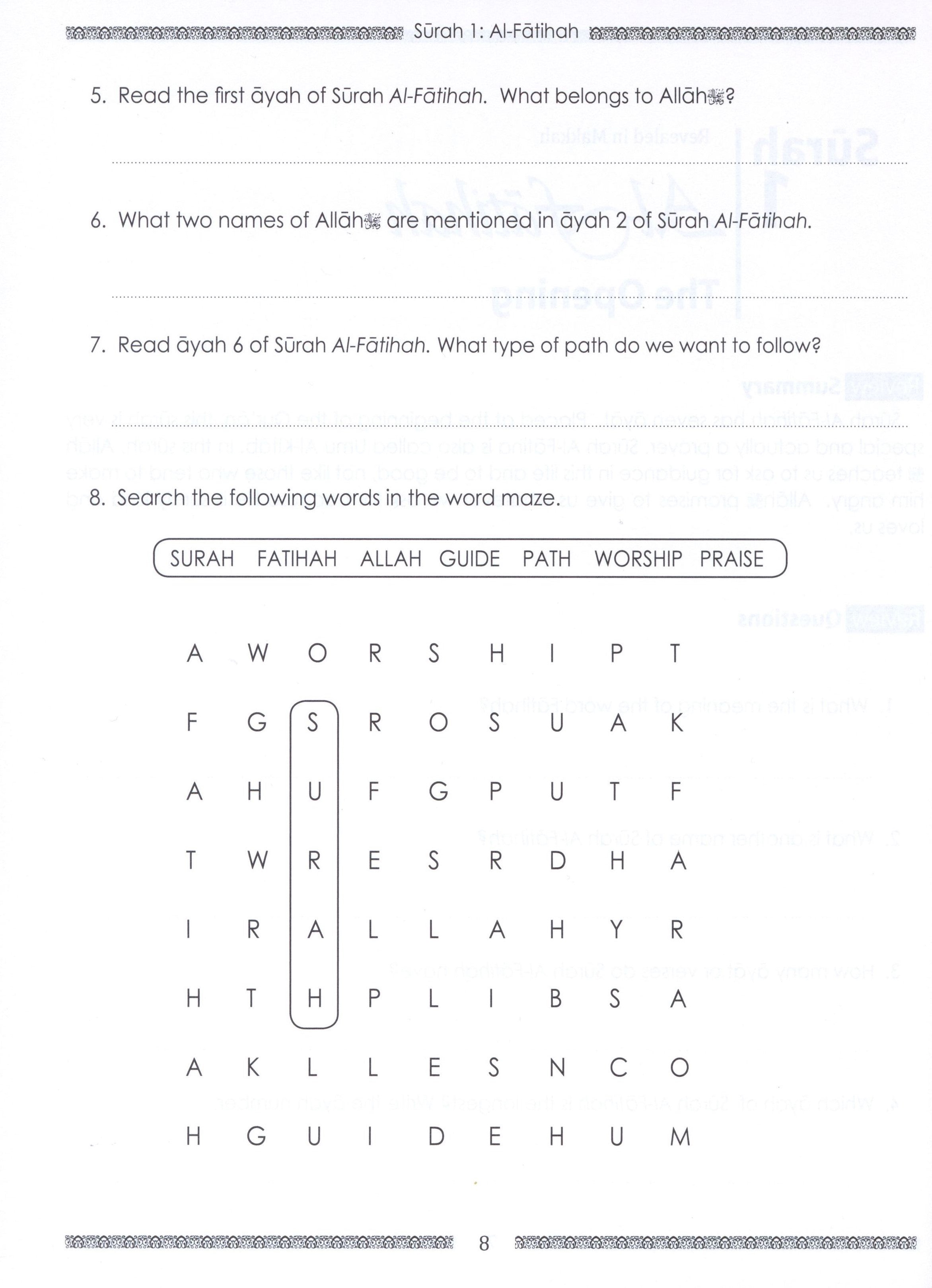 Weekend Learning Juz' Amma (Part 30) Workbook Volume 1